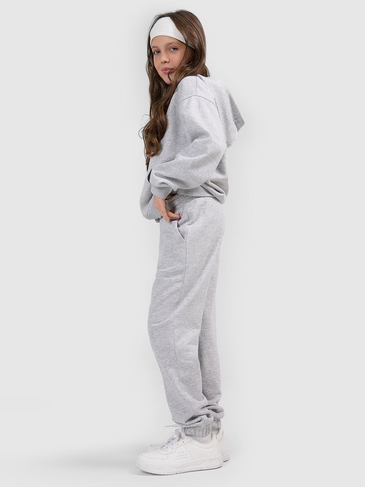 Spodnie dresowe joggery dziewczęce
