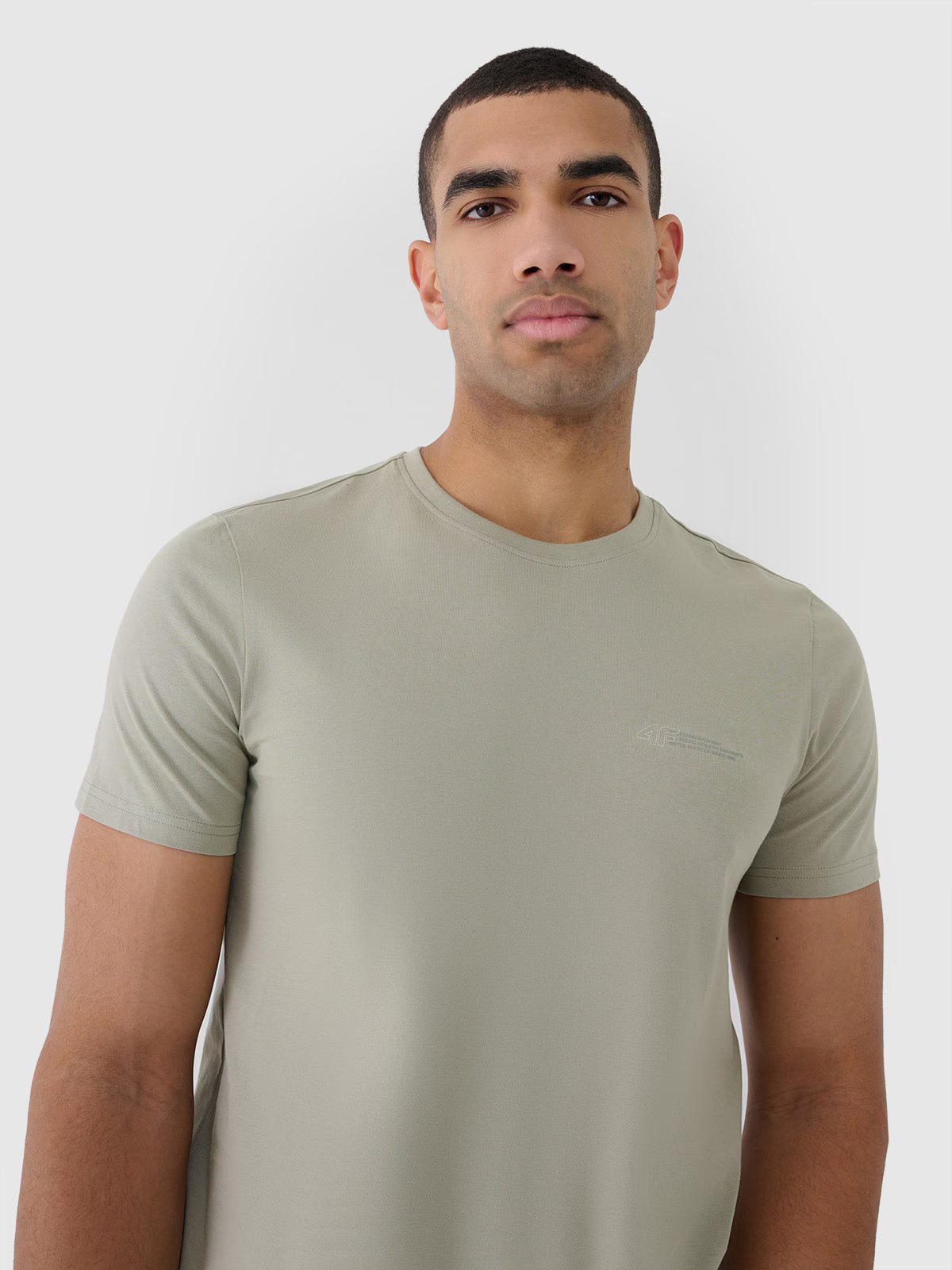 T-shirt regular gładki męski