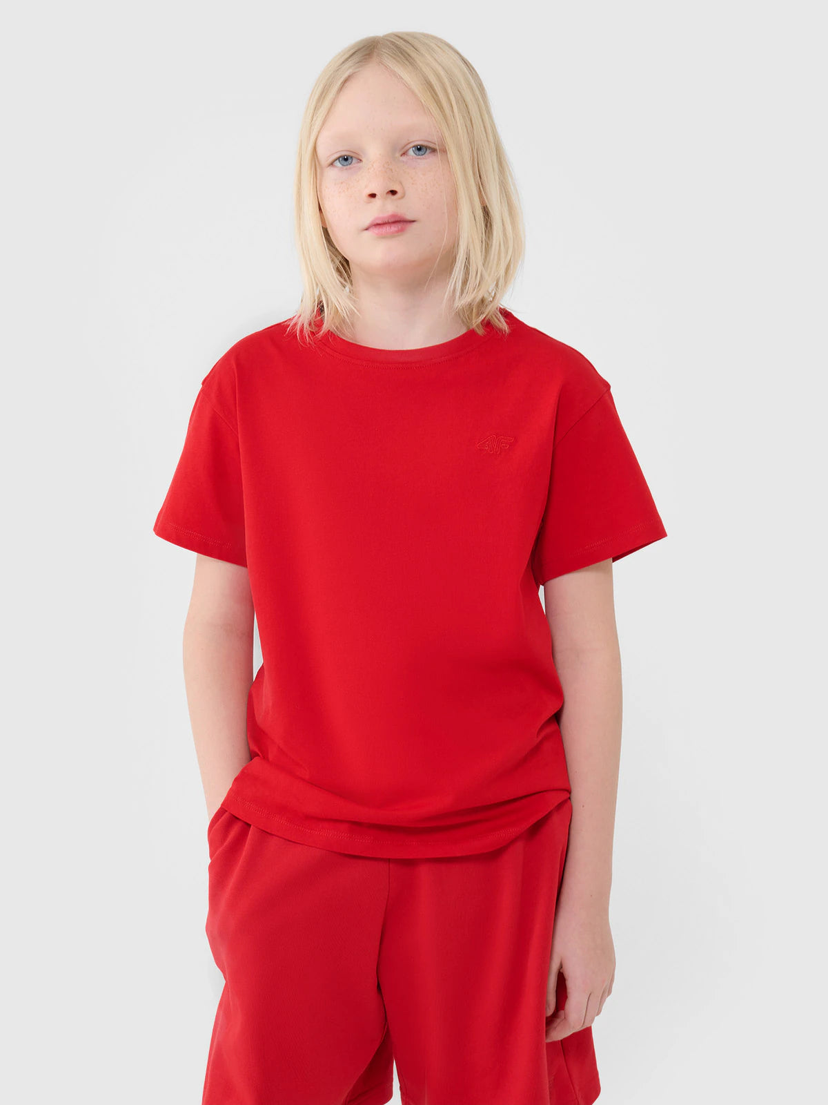 T-shirt oversize gładki chłopięcy