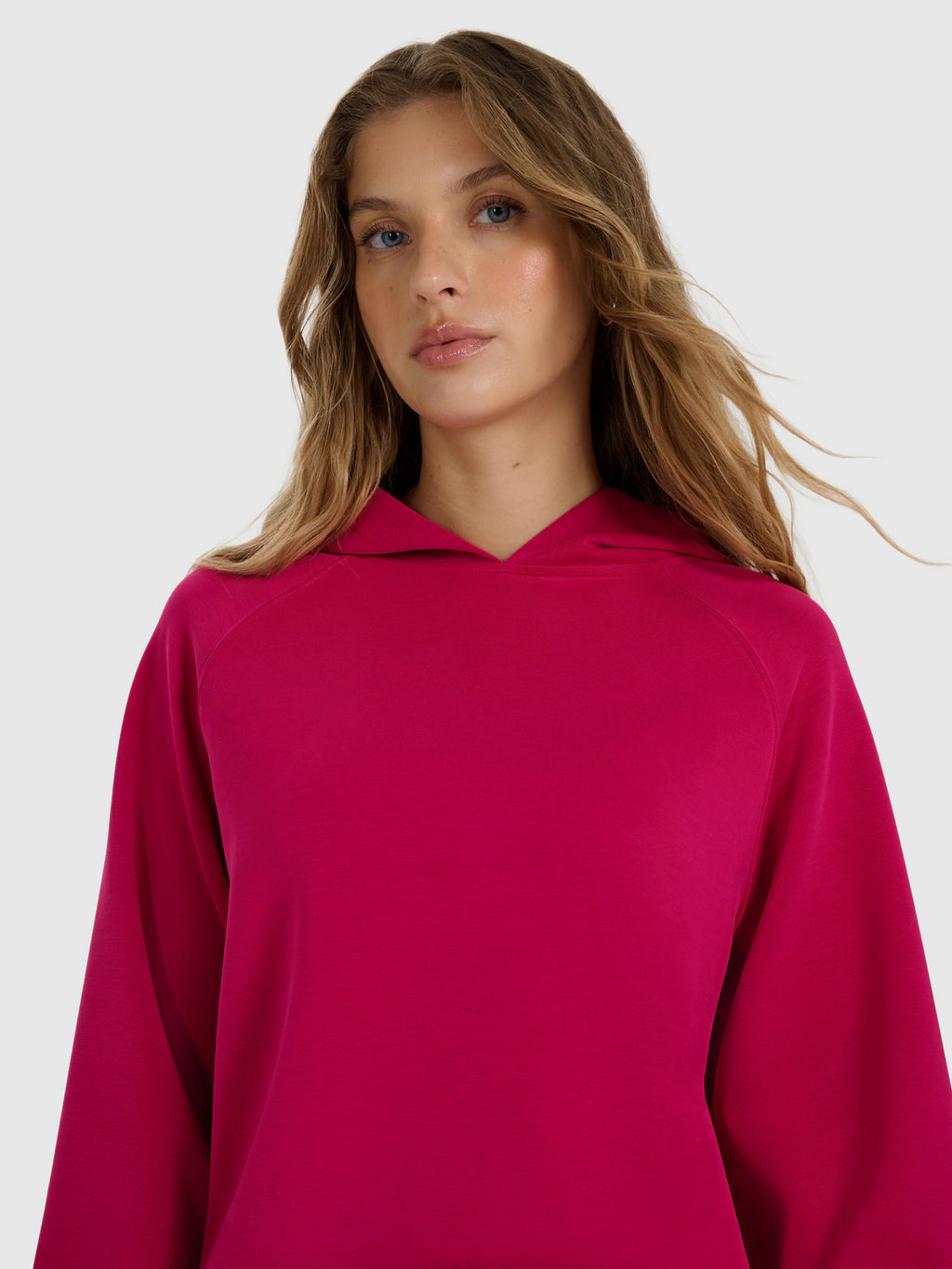 Bluza dresowa nierozpinana z modalem damska