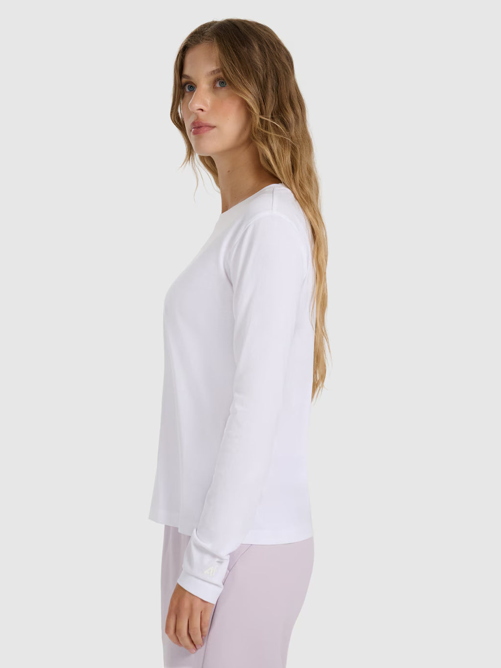 Longsleeve oversize gładki damski