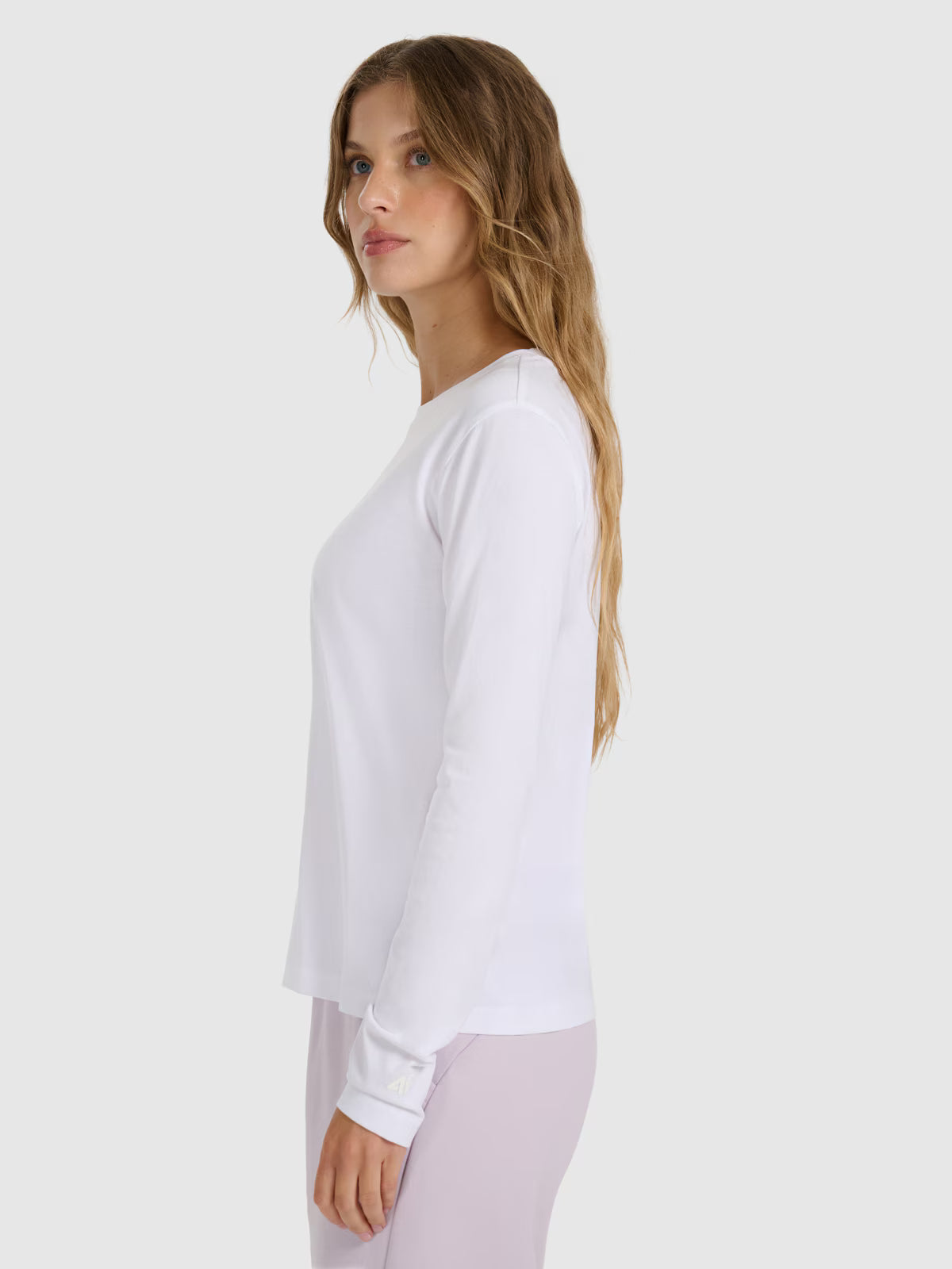 Longsleeve oversize gładki damski