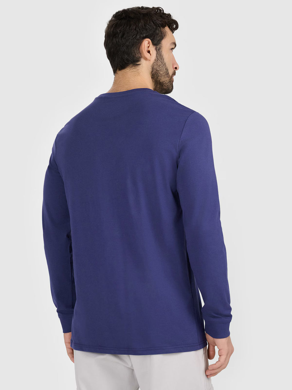 Longsleeve regular gładki męski