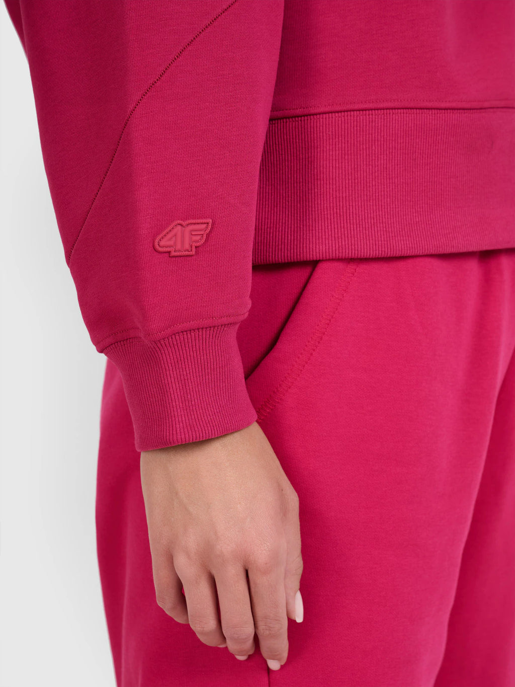 Bluza dresowa nierozpinana bez kaptura damska