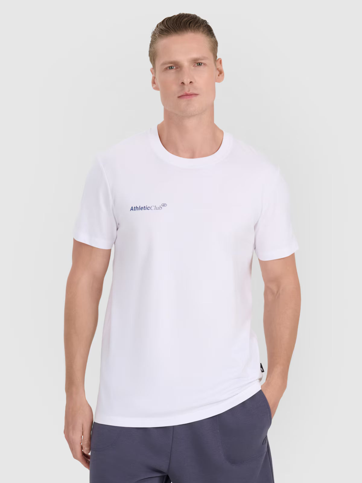 T-shirt regular z nadrukiem męski