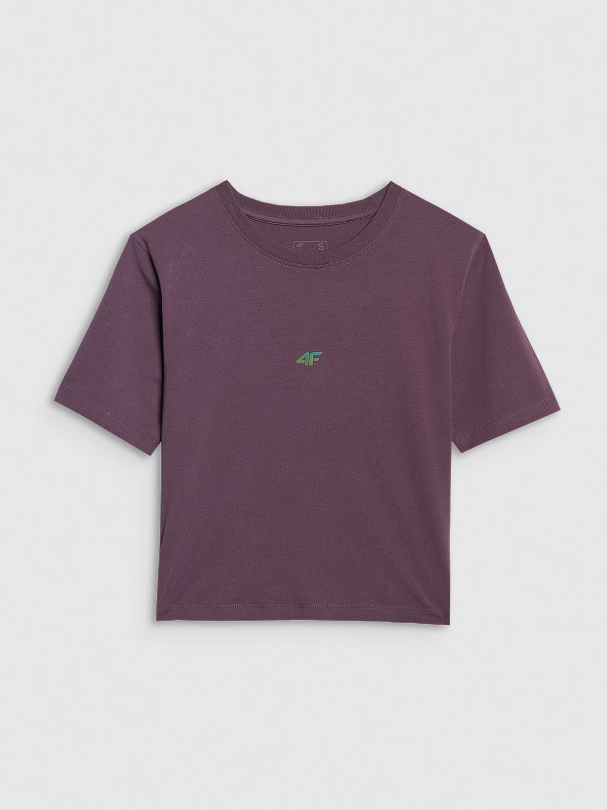 Crop-top slim gładki damski