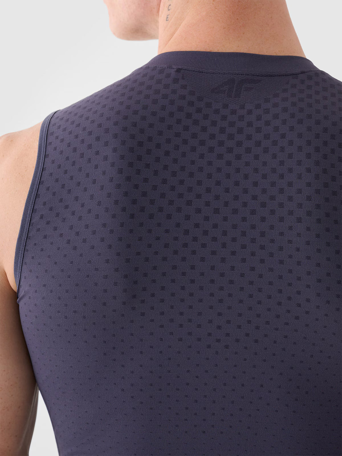 Tank top treningowy bezszwowy szybkoschnący męski 4F x Robert Lewandowski