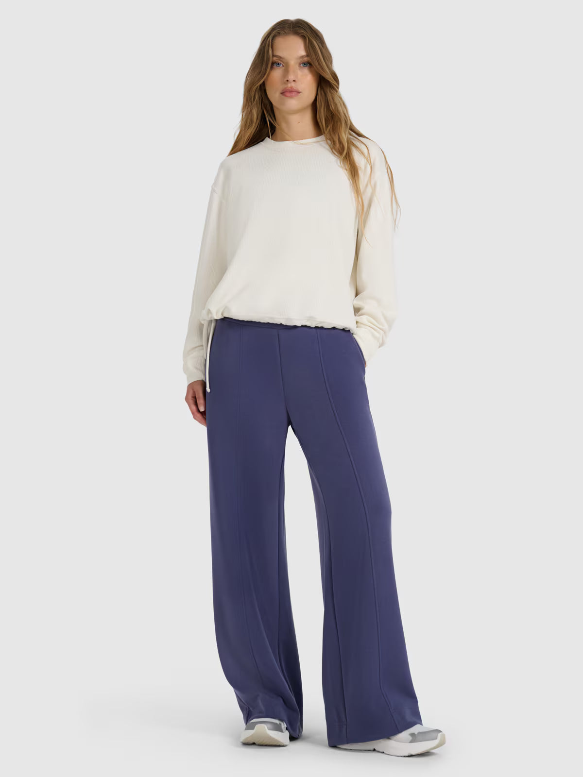 Bluza dresowa nierozpinana z modalem damska