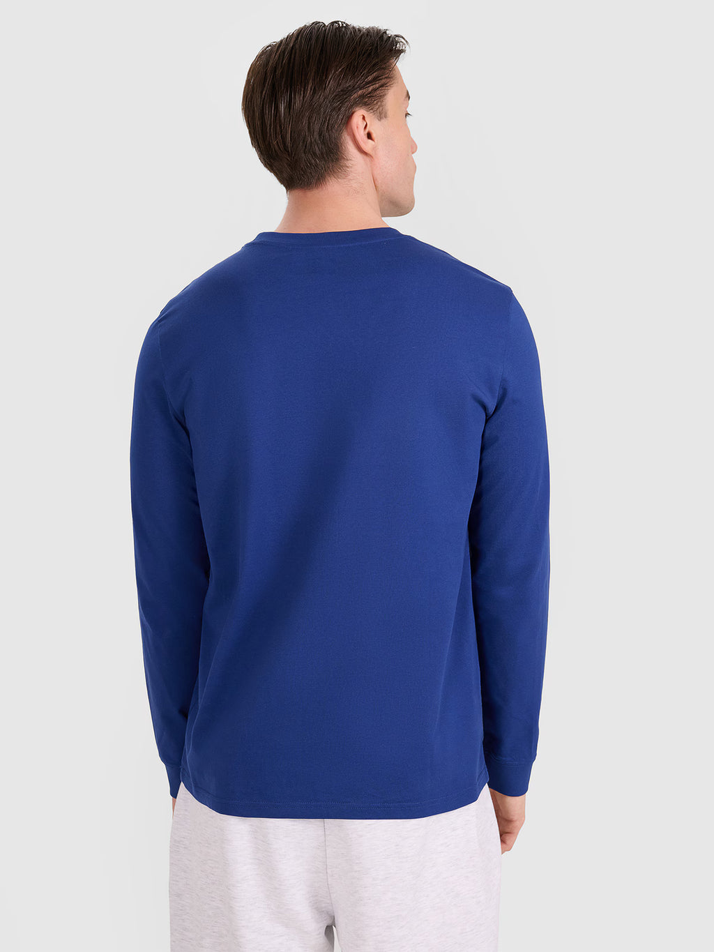 Longsleeve regular gładki męski