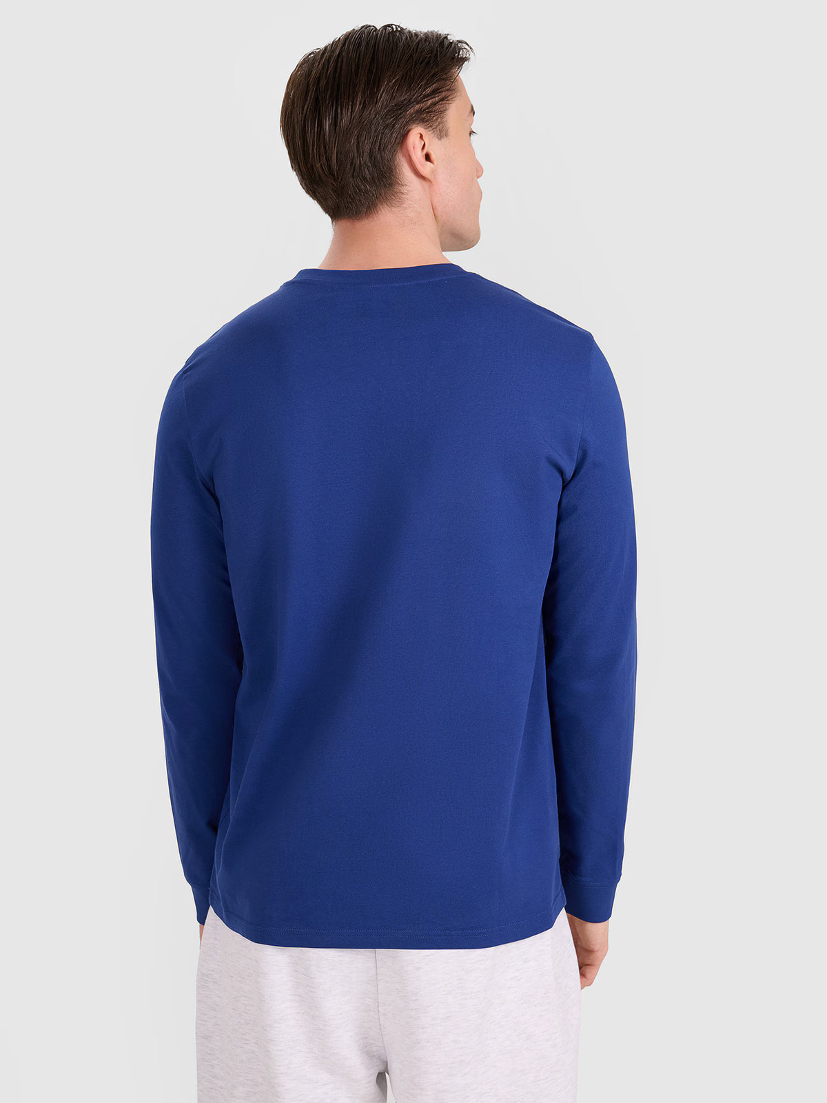 Longsleeve regular gładki męski