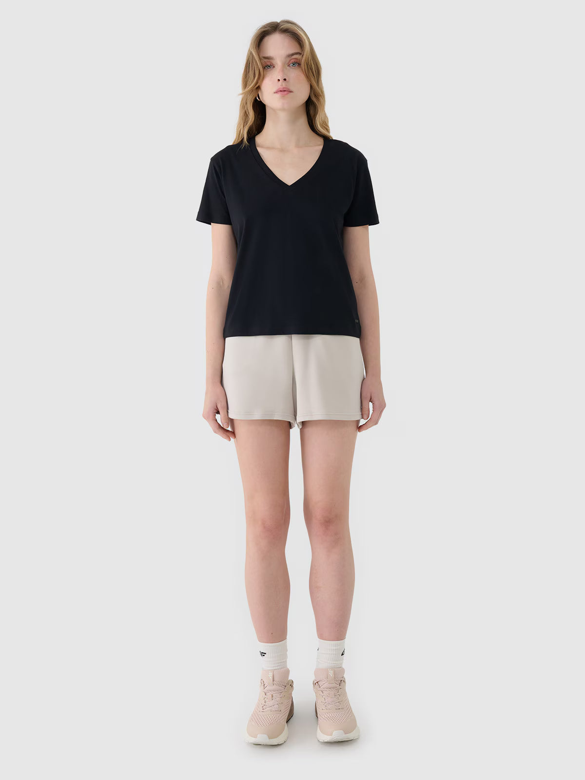 T-shirt oversize z modalem damski