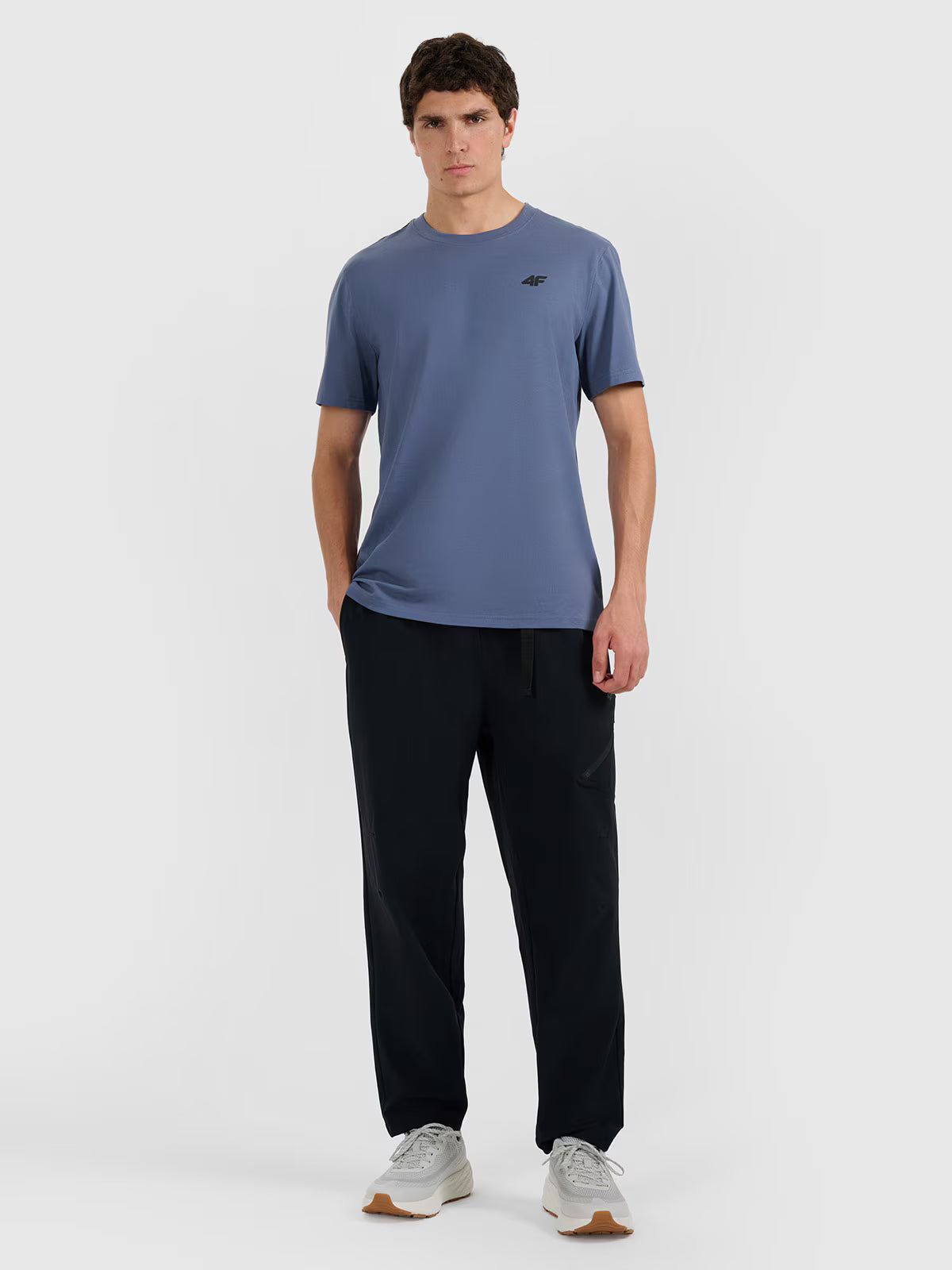 T-shirt regular gładki męski