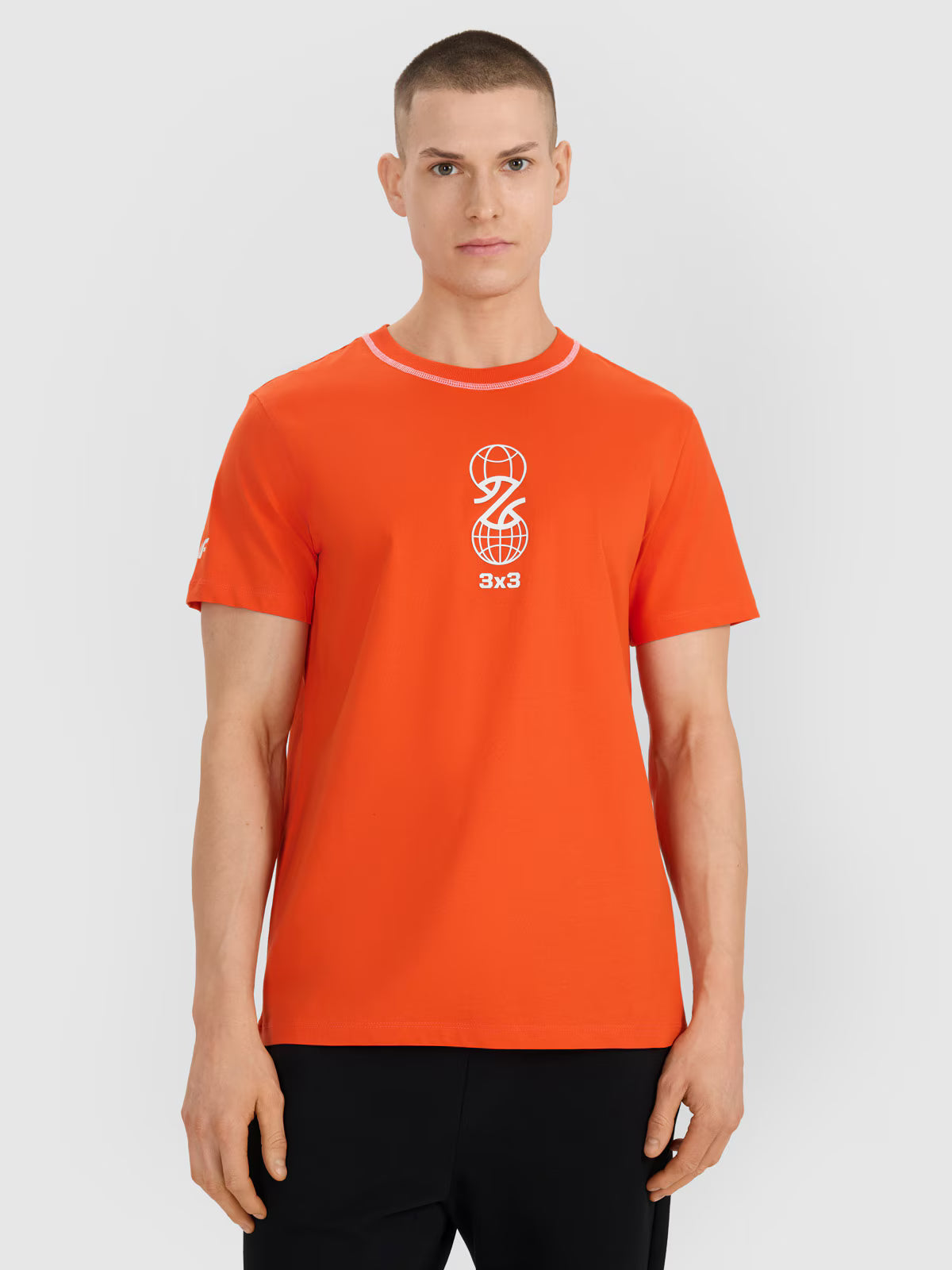 T-shirt regular z nadrukiem męski