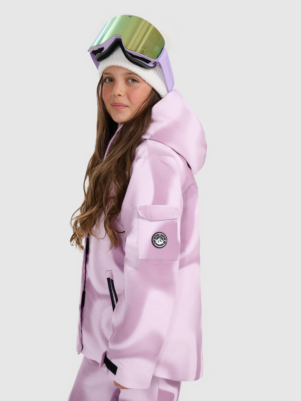 Kurtka snowboardowa membrana 8000 dziewczęca