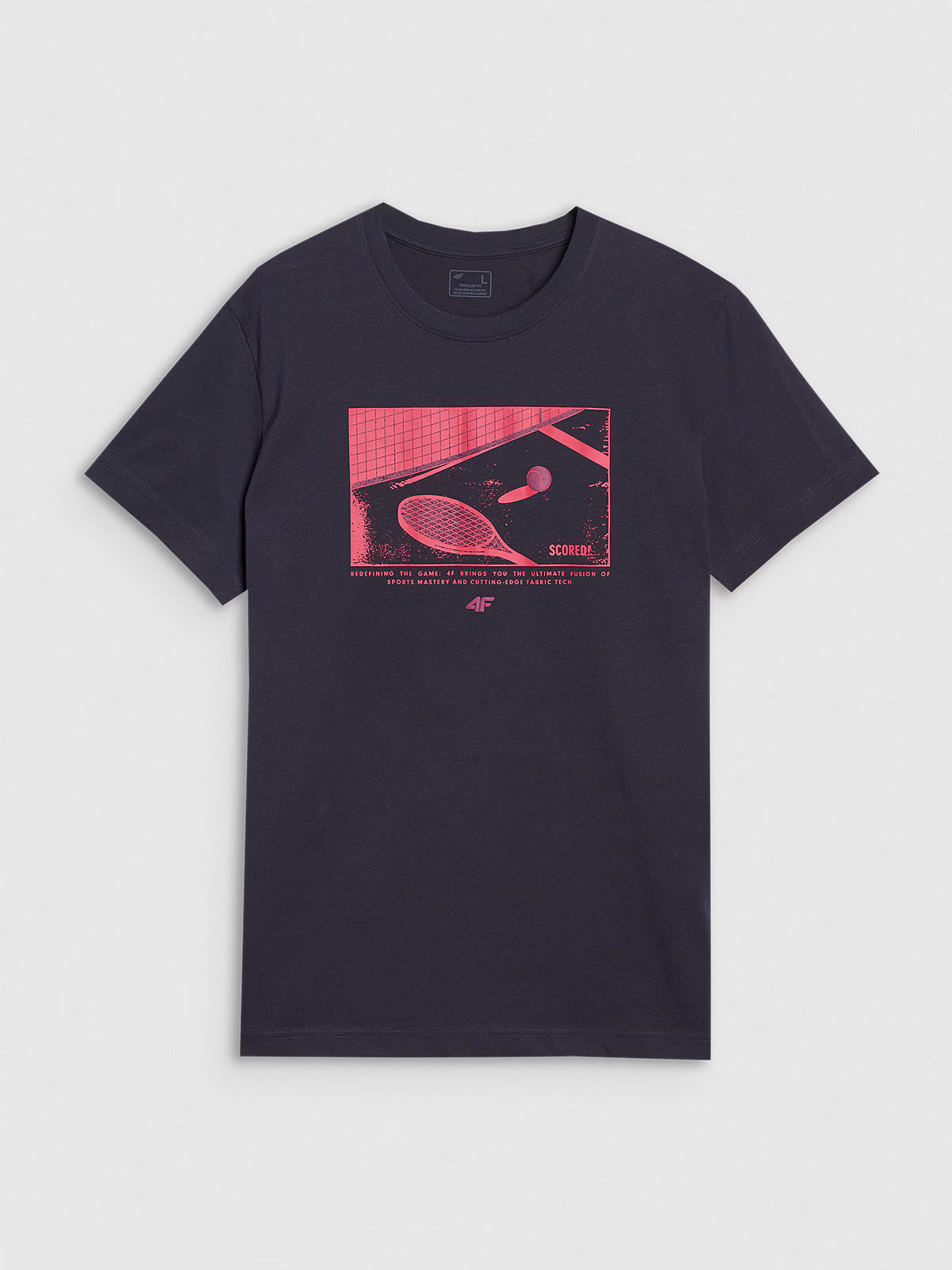 T-shirt regular z nadrukiem męski