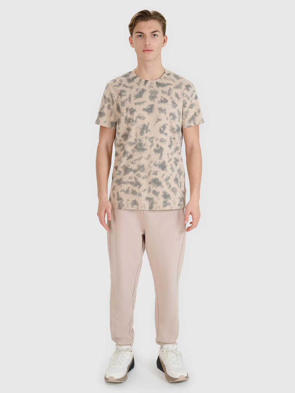T-shirt oversize z nadrukiem męski