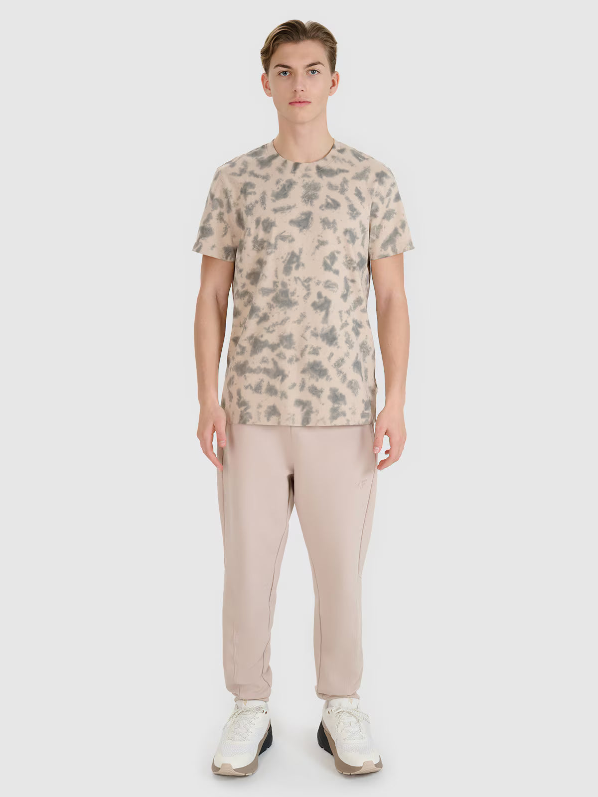 T-shirt oversize z nadrukiem męski