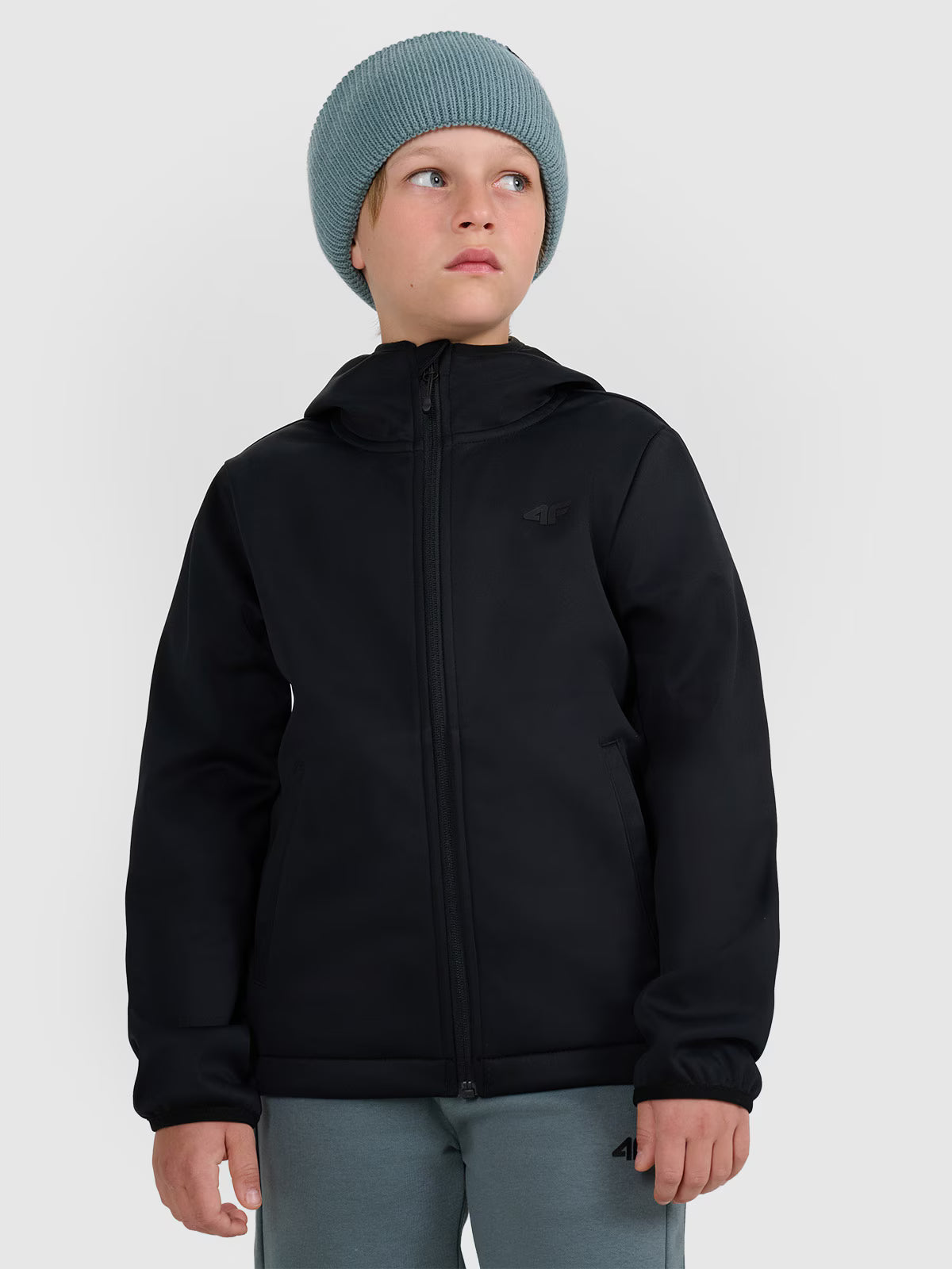Kurtka softshell wiatroodporna membrana 5000 chłopięca