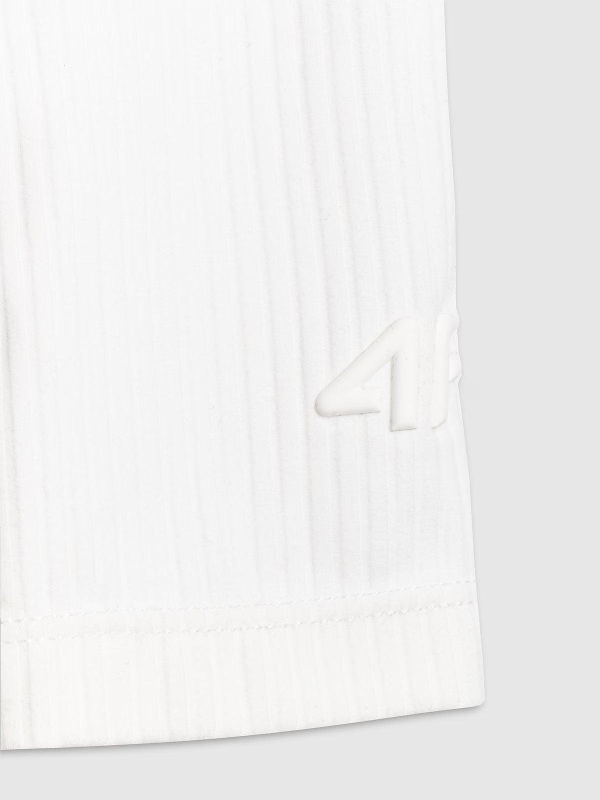 Longsleeve slim z prążkowanej dzianiny damski
