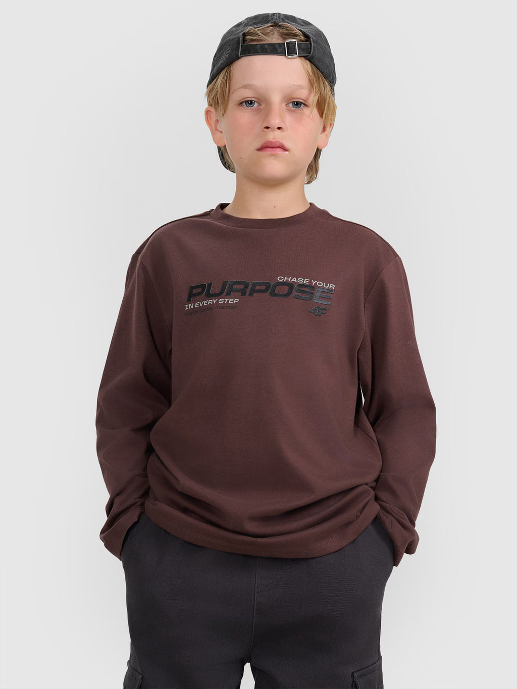 Longsleeve regular z nadrukiem chłopięcy