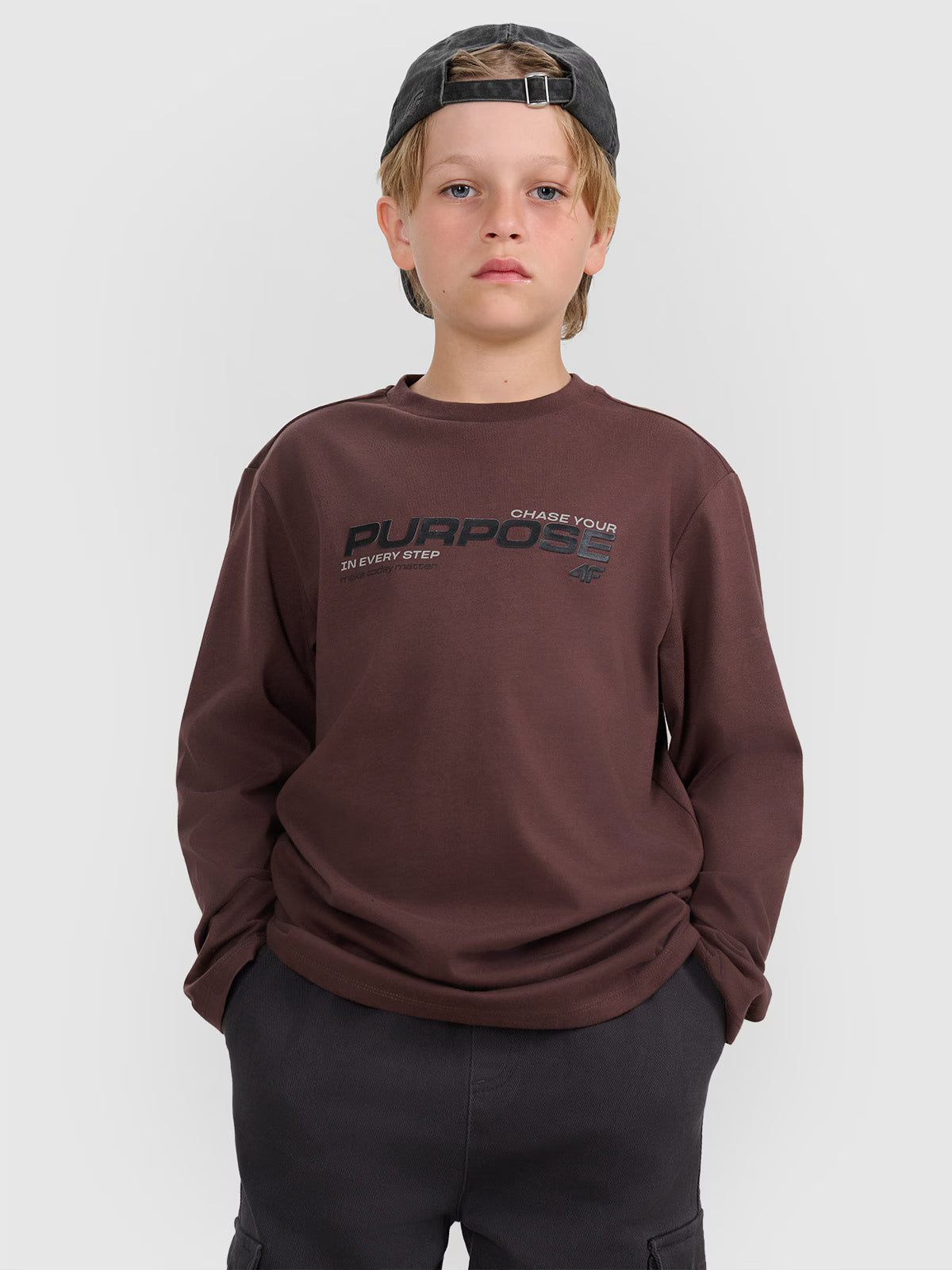 Longsleeve regular z nadrukiem chłopięcy
