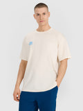 T-shirt oversize z nadrukiem męski