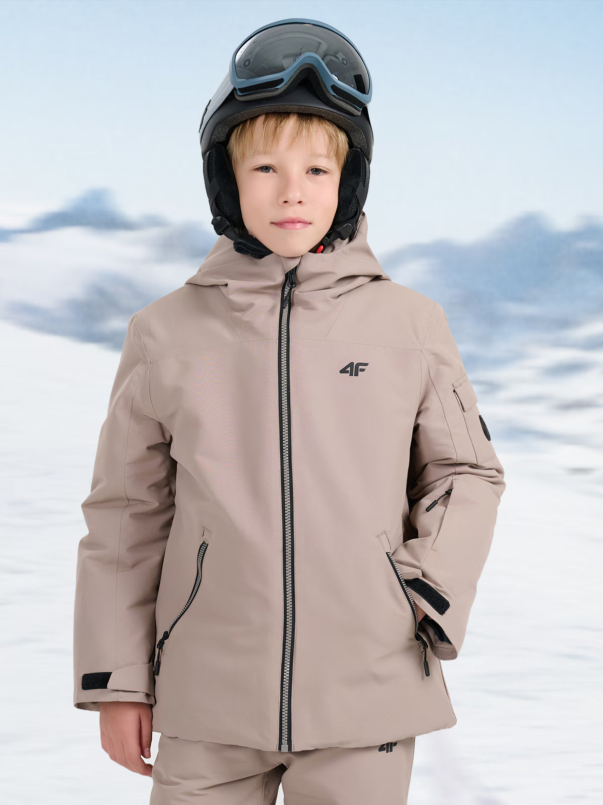 Kurtka snowboardowa membrana 8000 chłopięca