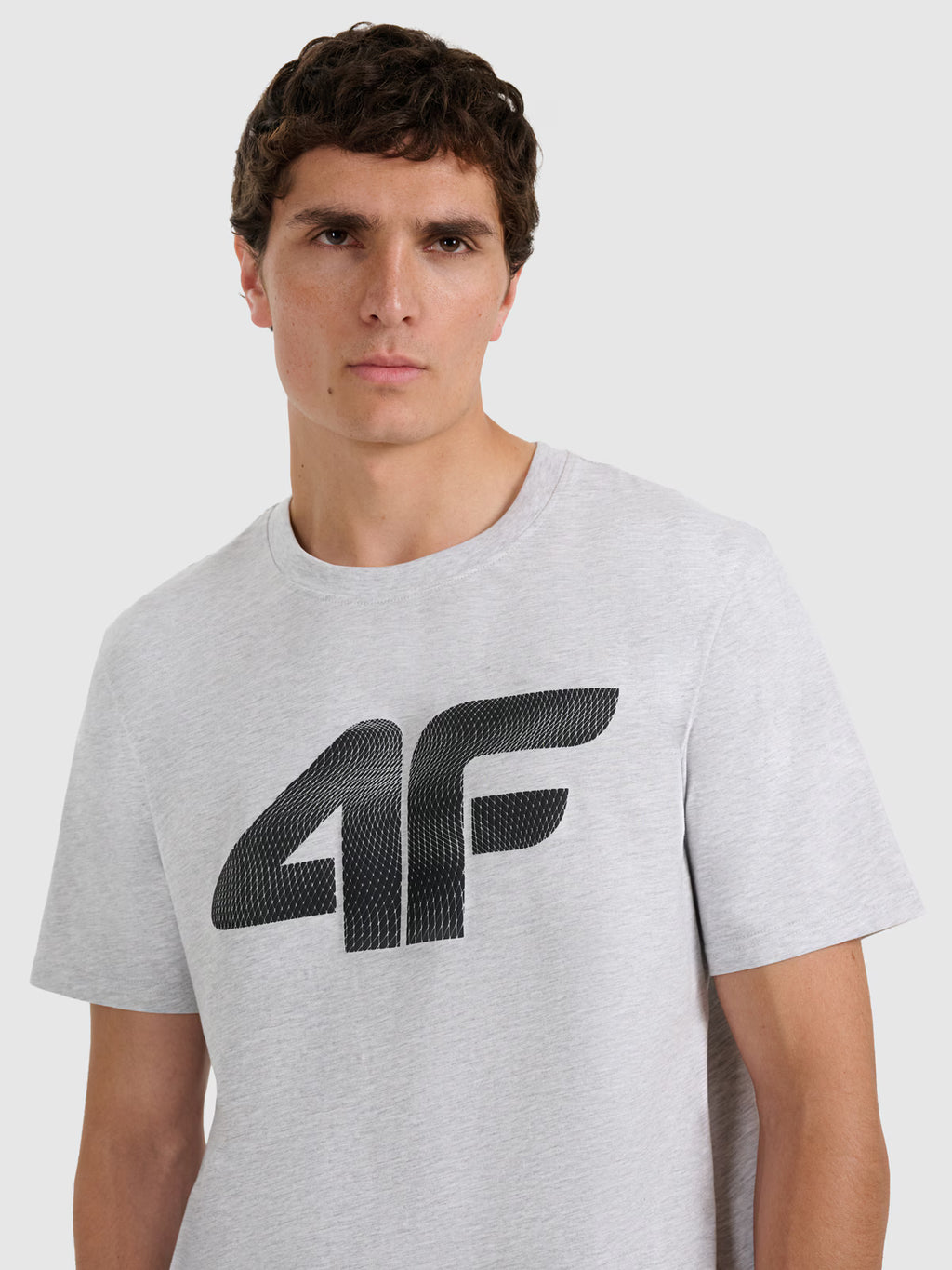 T-shirt regular z nadrukiem męski