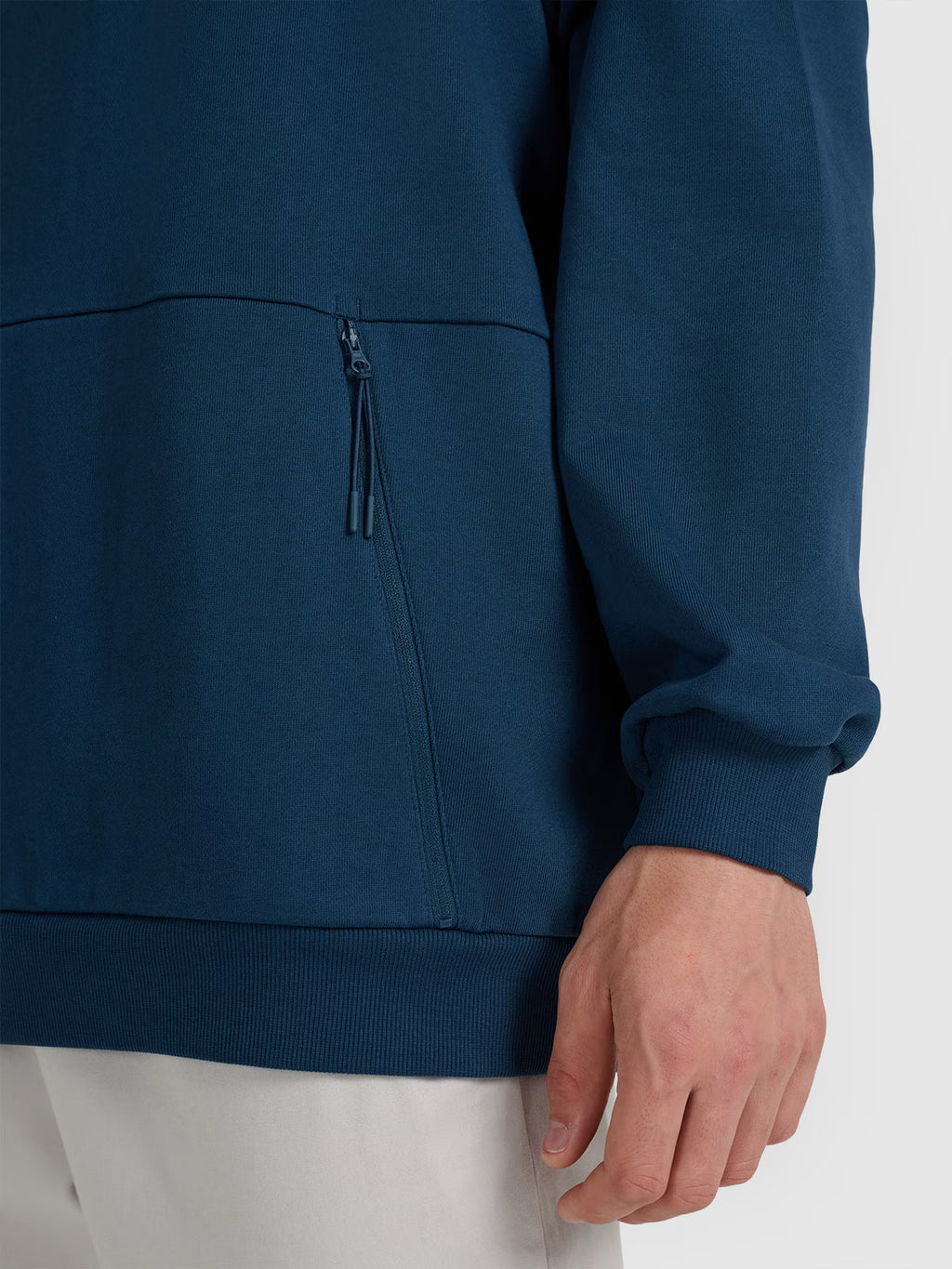Bluza dresowa nierozpinana bez kaptura męska