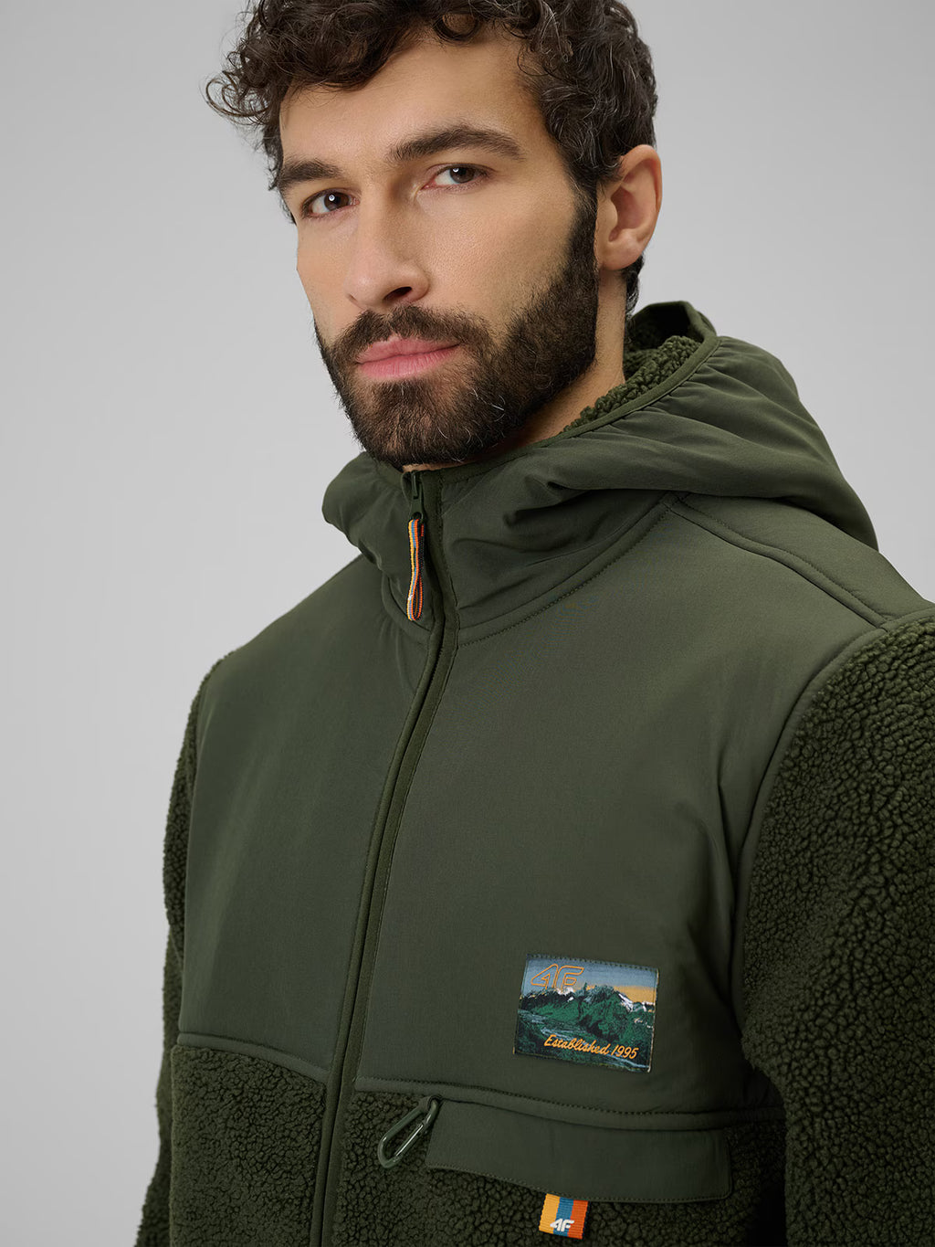 Polar sherpa regular z kapturem męski