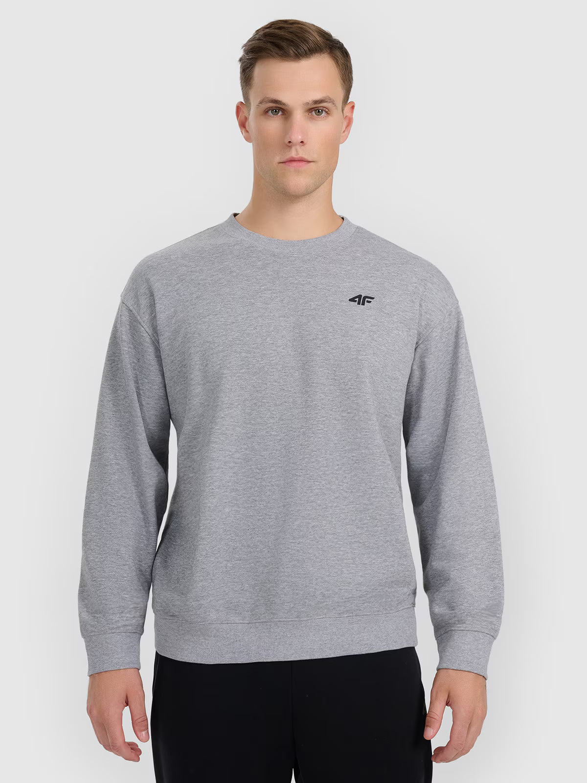 Bluza dresowa nierozpinana bez kaptura męska