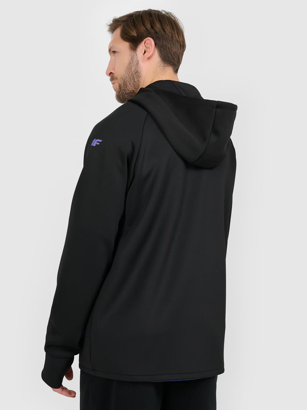 Bluza dresowa rozpinana z kapturem męska