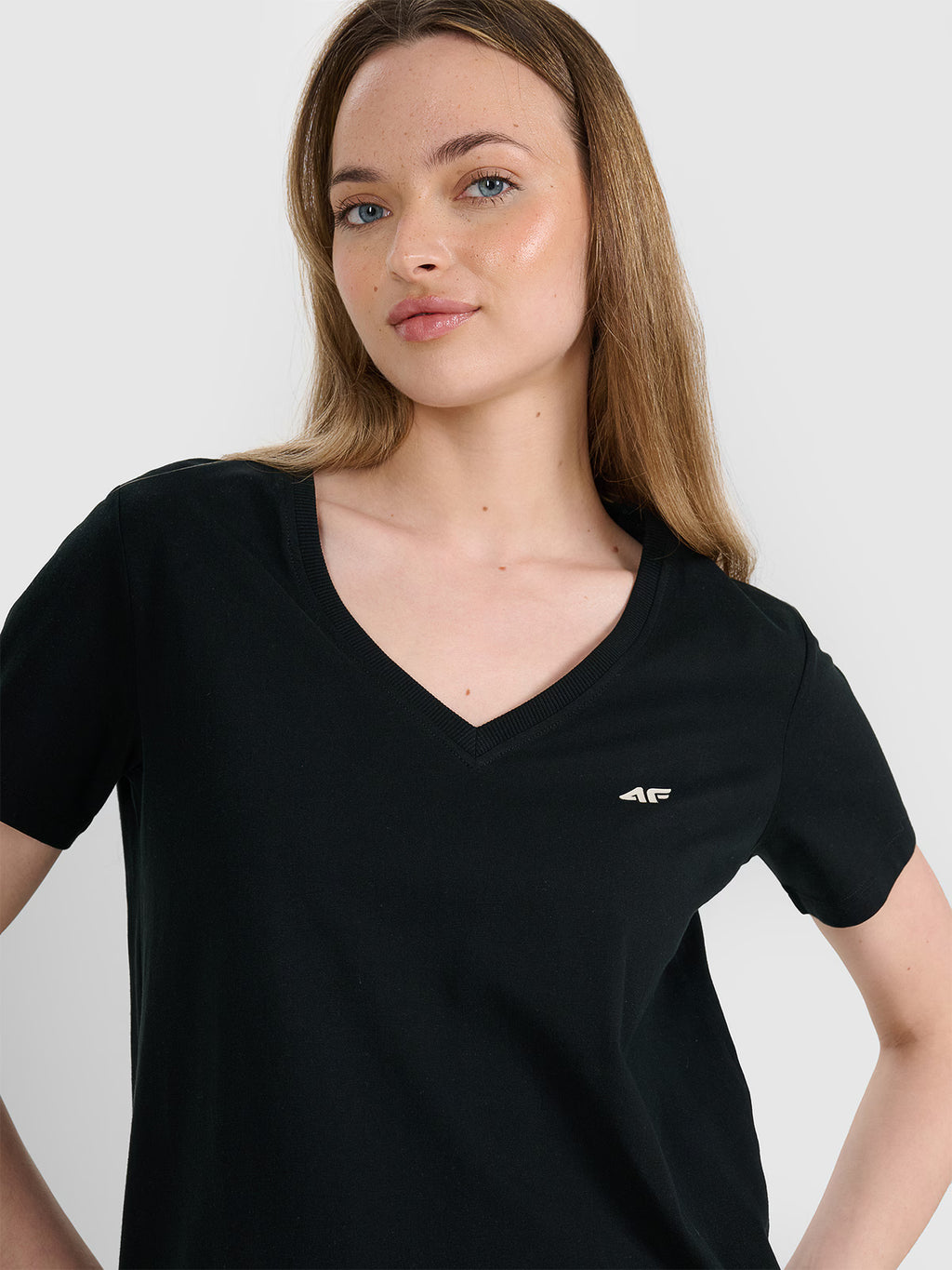 T-shirt oversize gładki damski