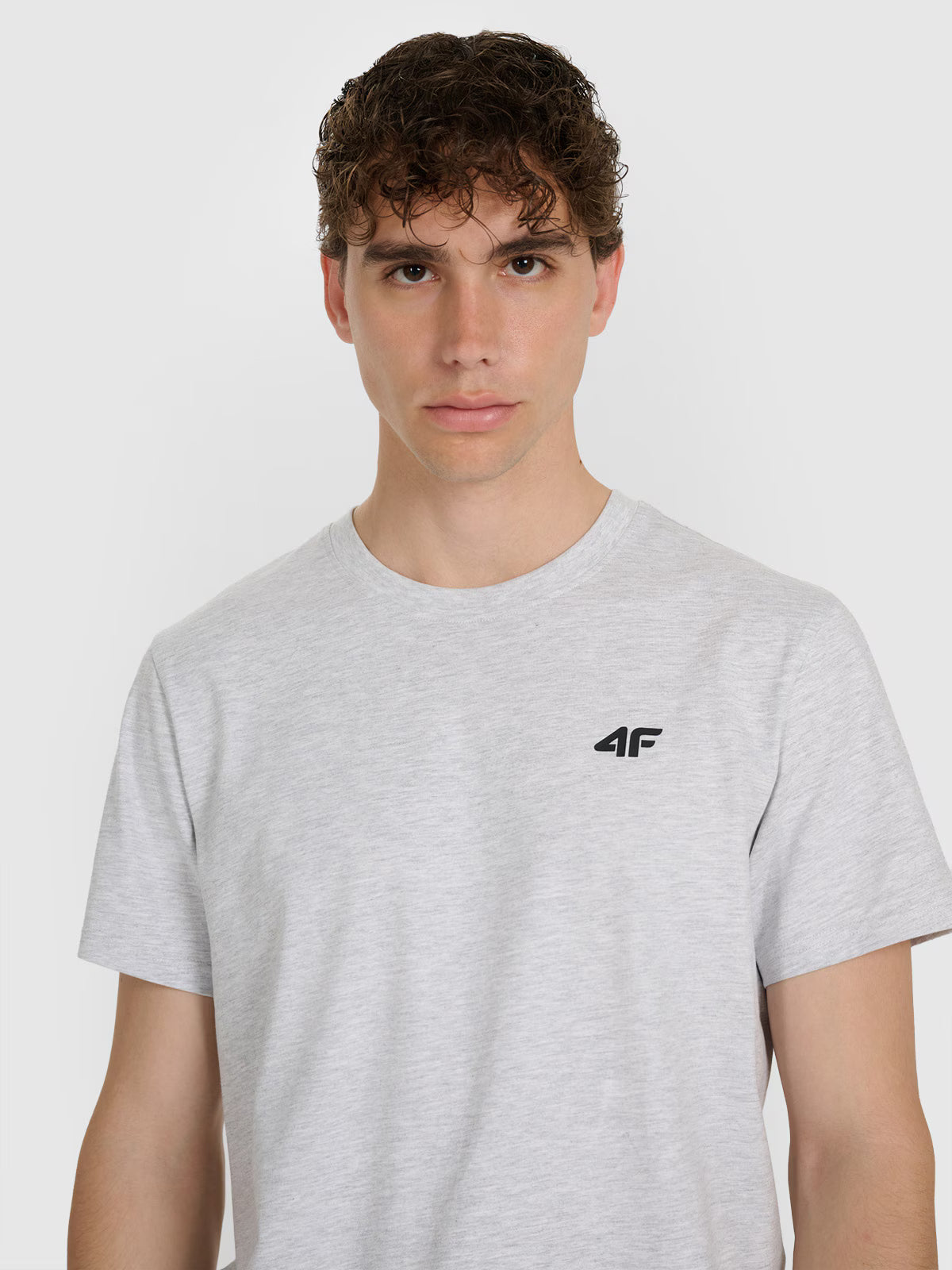 T-shirt regular gładki męski