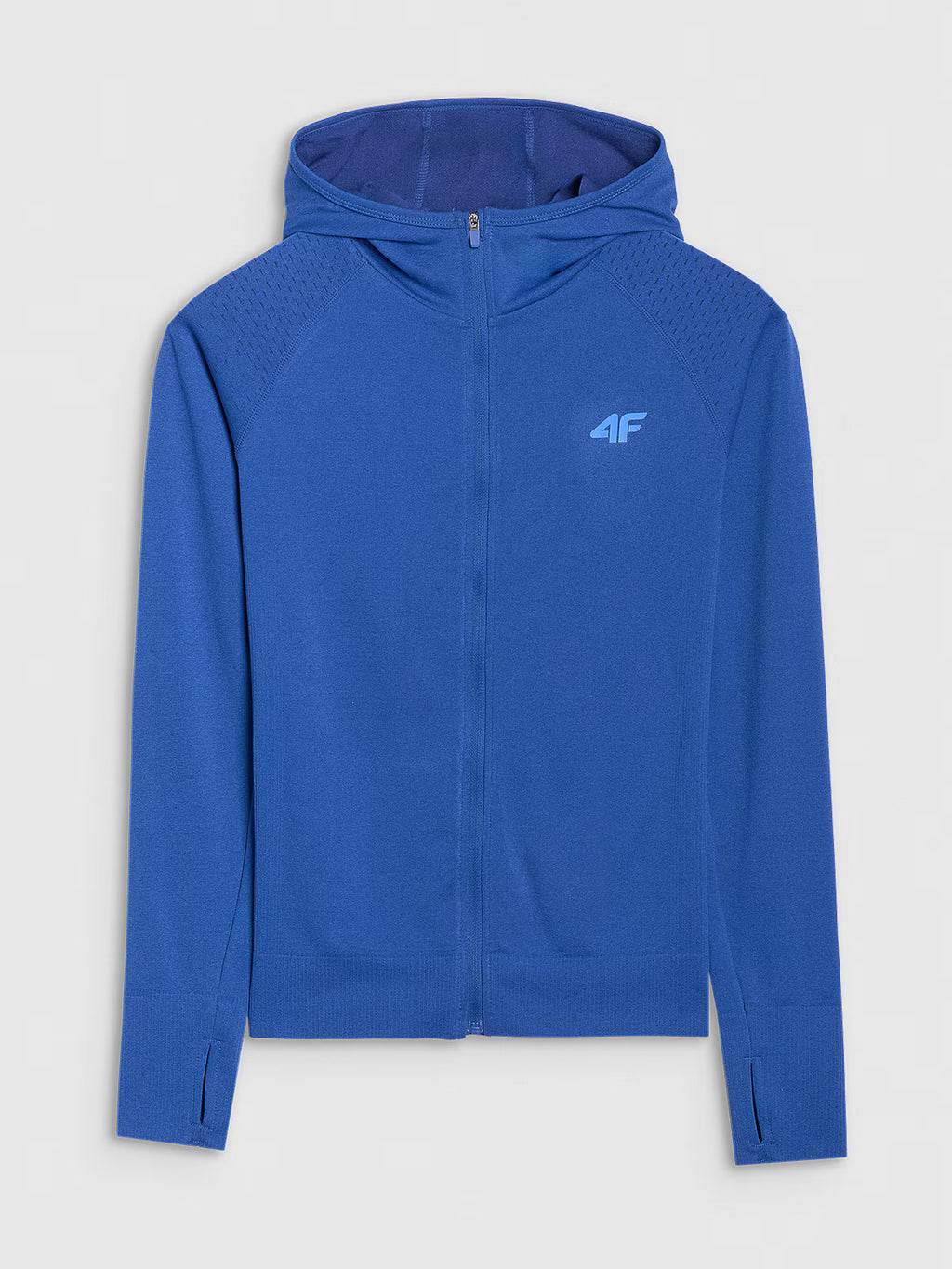 Bluza do biegania w terenie rozpinana z kapturem damska