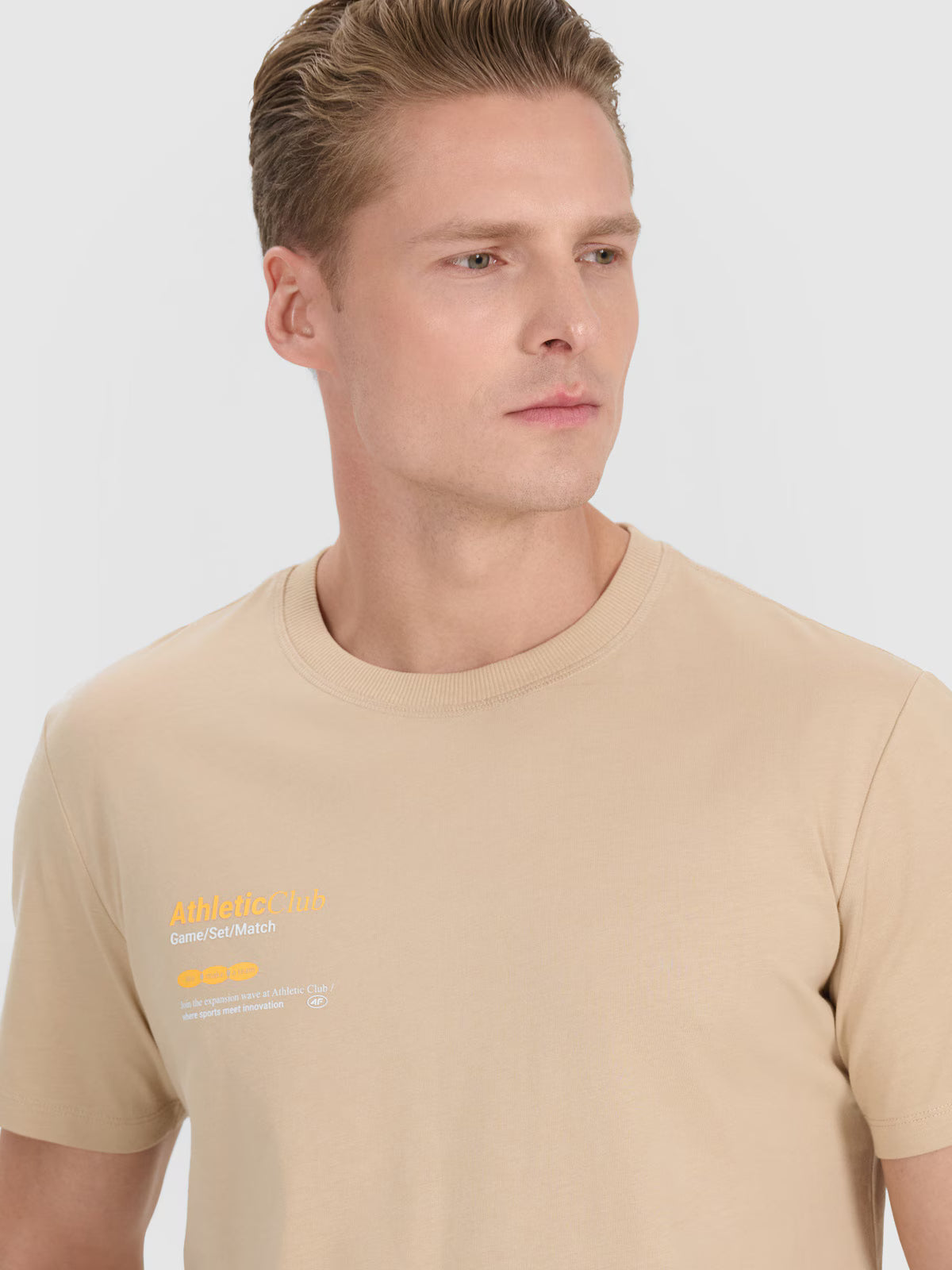 T-shirt regular z nadrukiem męski