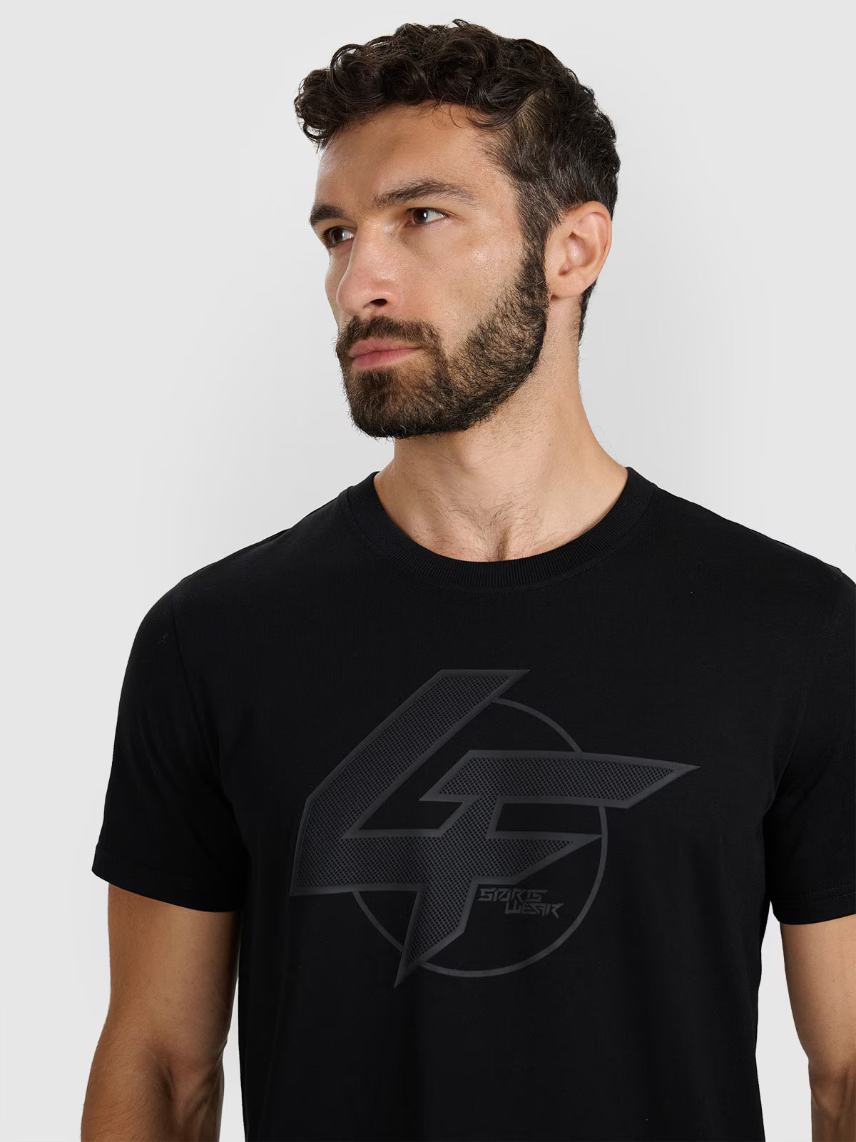 T-shirt regular z nadrukiem męski