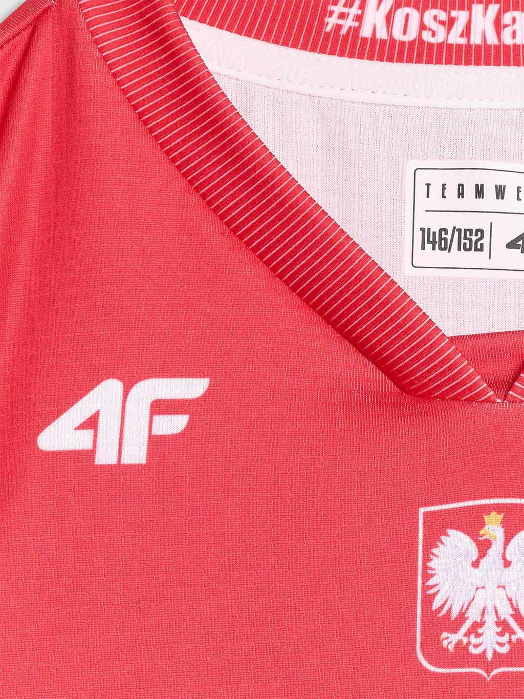 Koszulka reprezentacyjna z możliwością personalizacji dziecięca 4F x PZKOSZ