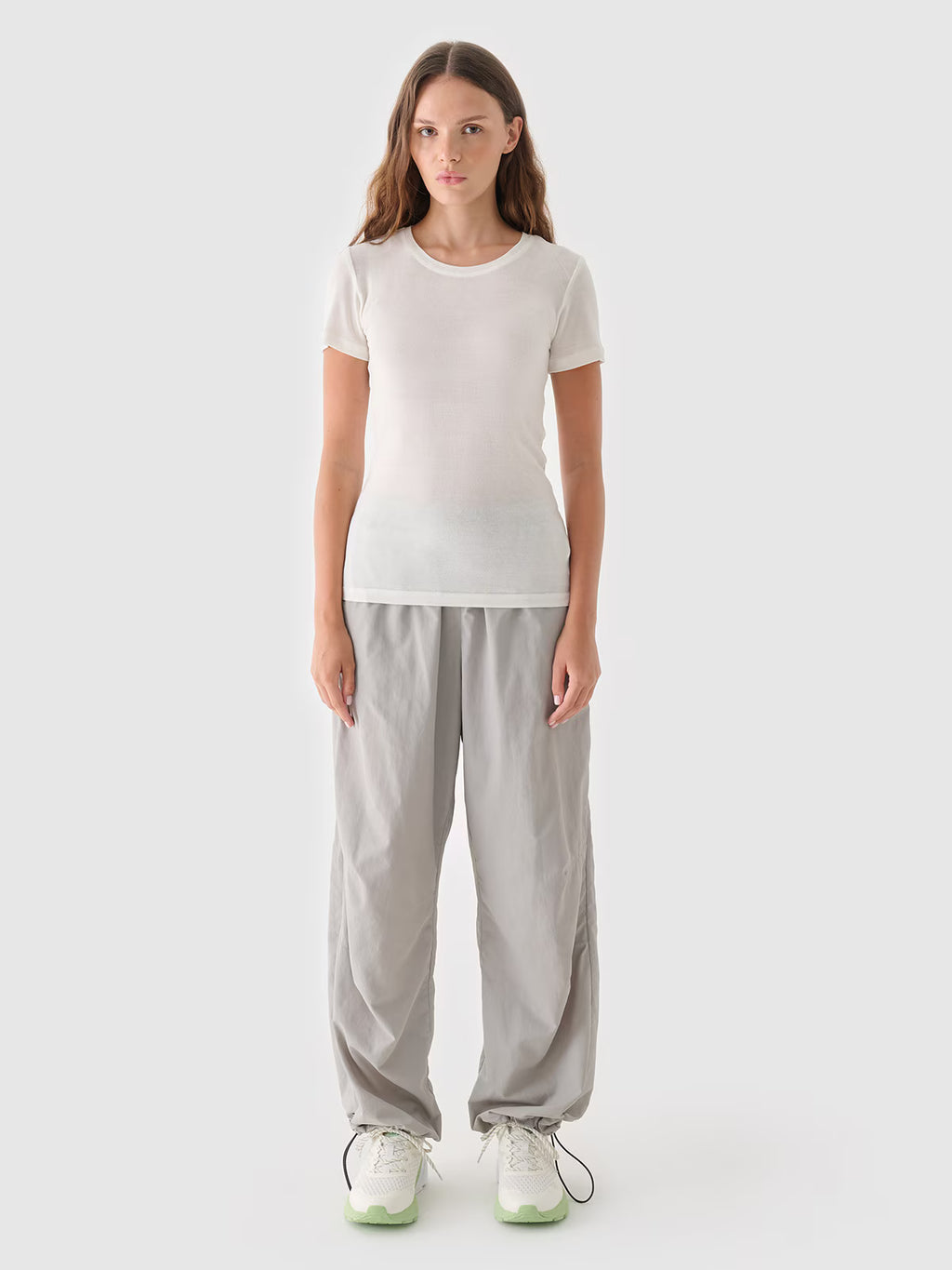 T-shirt z modalu i kaszmiru damski Outhorn