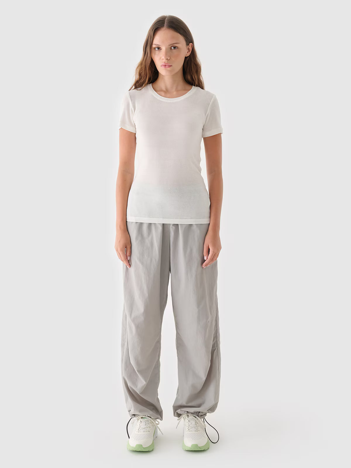 T-shirt z modalu i kaszmiru damski Outhorn