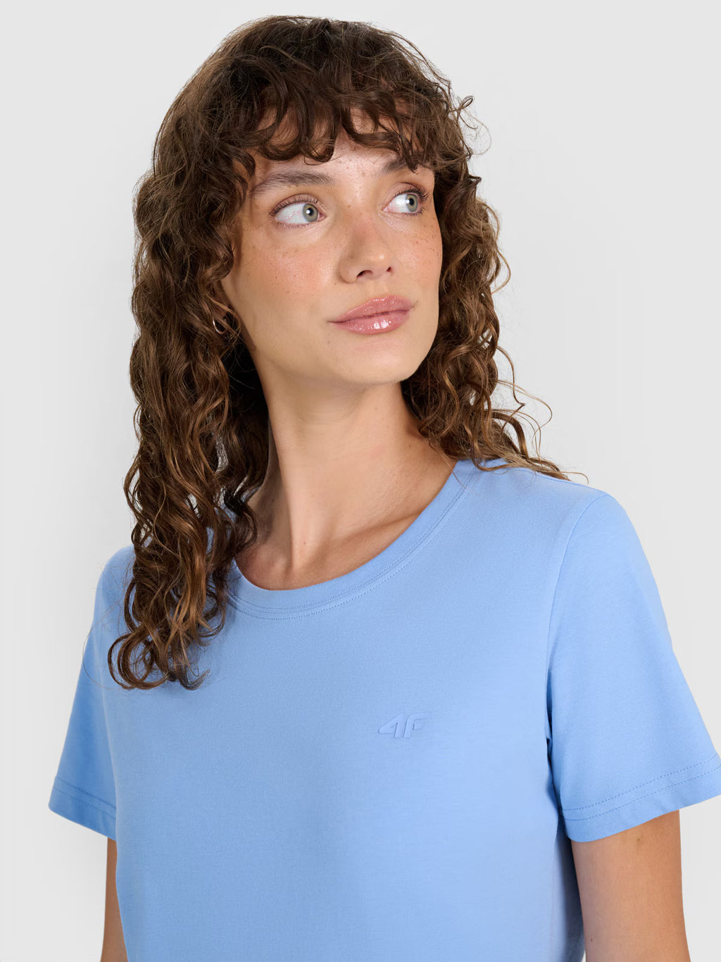 T-shirt regular gładki damski