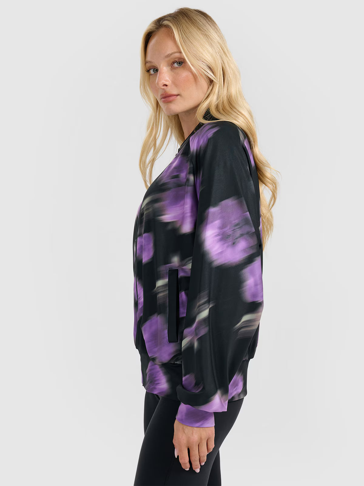 Bluza dresowa rozpinana bez kaptura damska