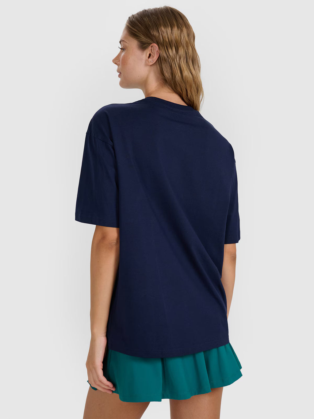 T-shirt oversize z nadrukiem damski