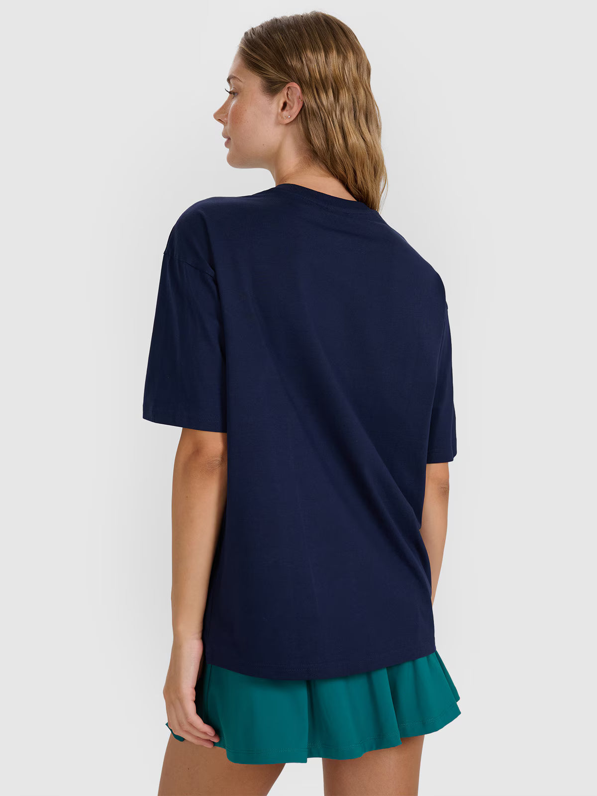 T-shirt oversize z nadrukiem damski