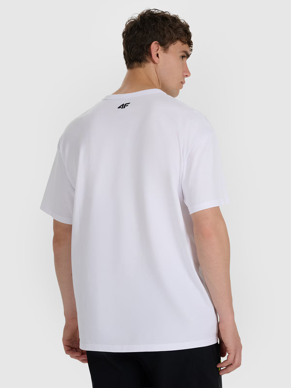 T-shirt oversize z nadrukiem męski