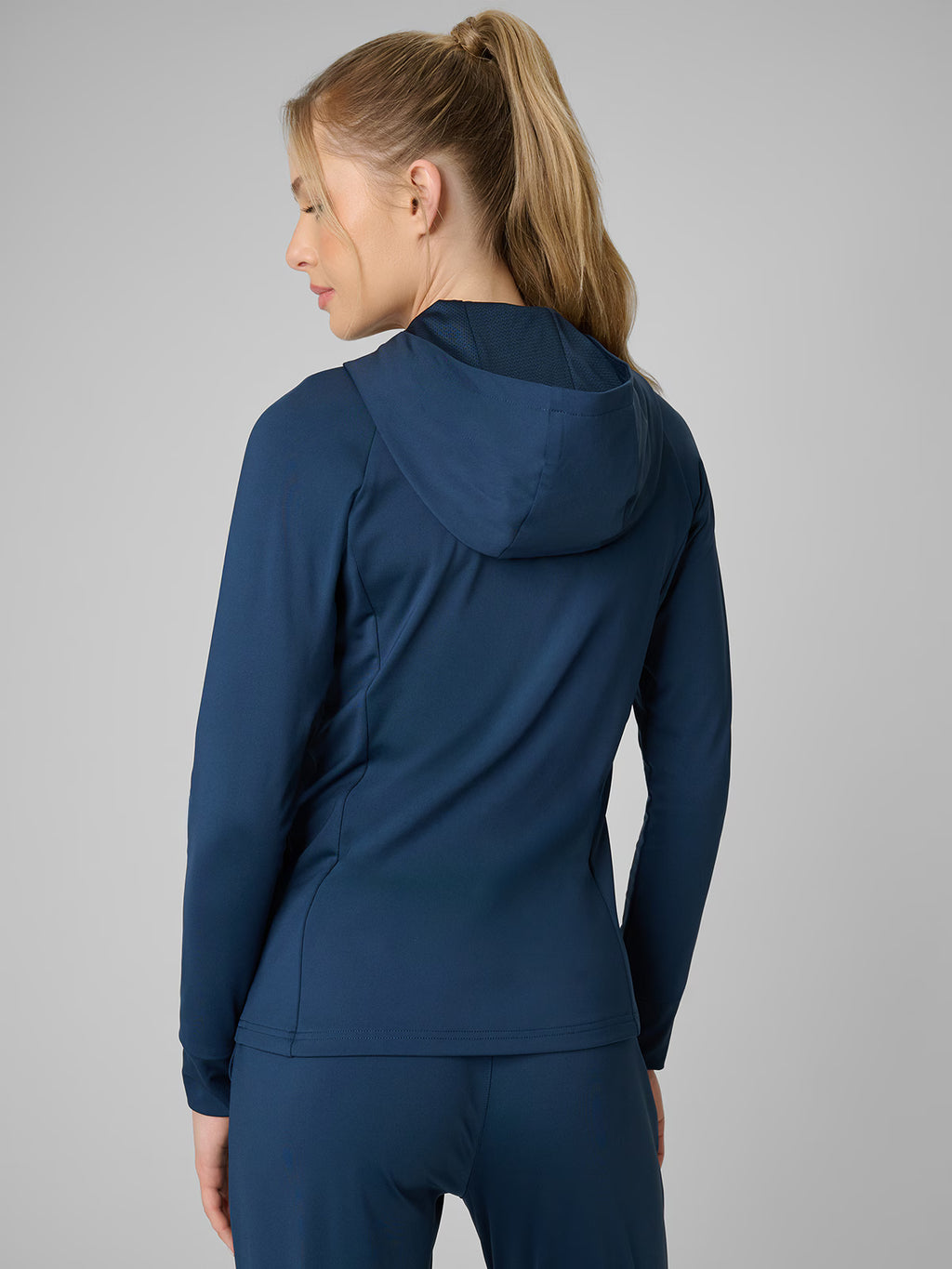 Bluza treningowa slim z kapturem damska