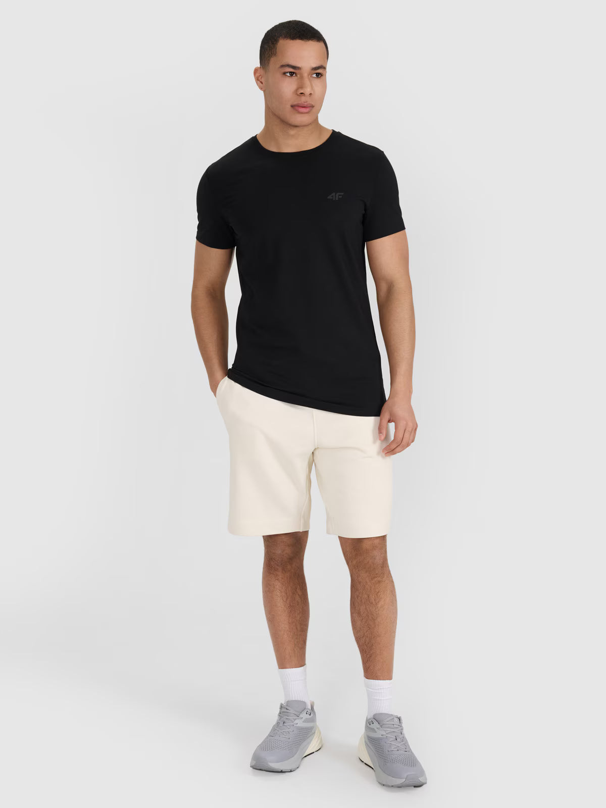 T-shirt slim gładki męski (2-pack)