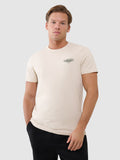 T-shirt regular z nadrukiem męski