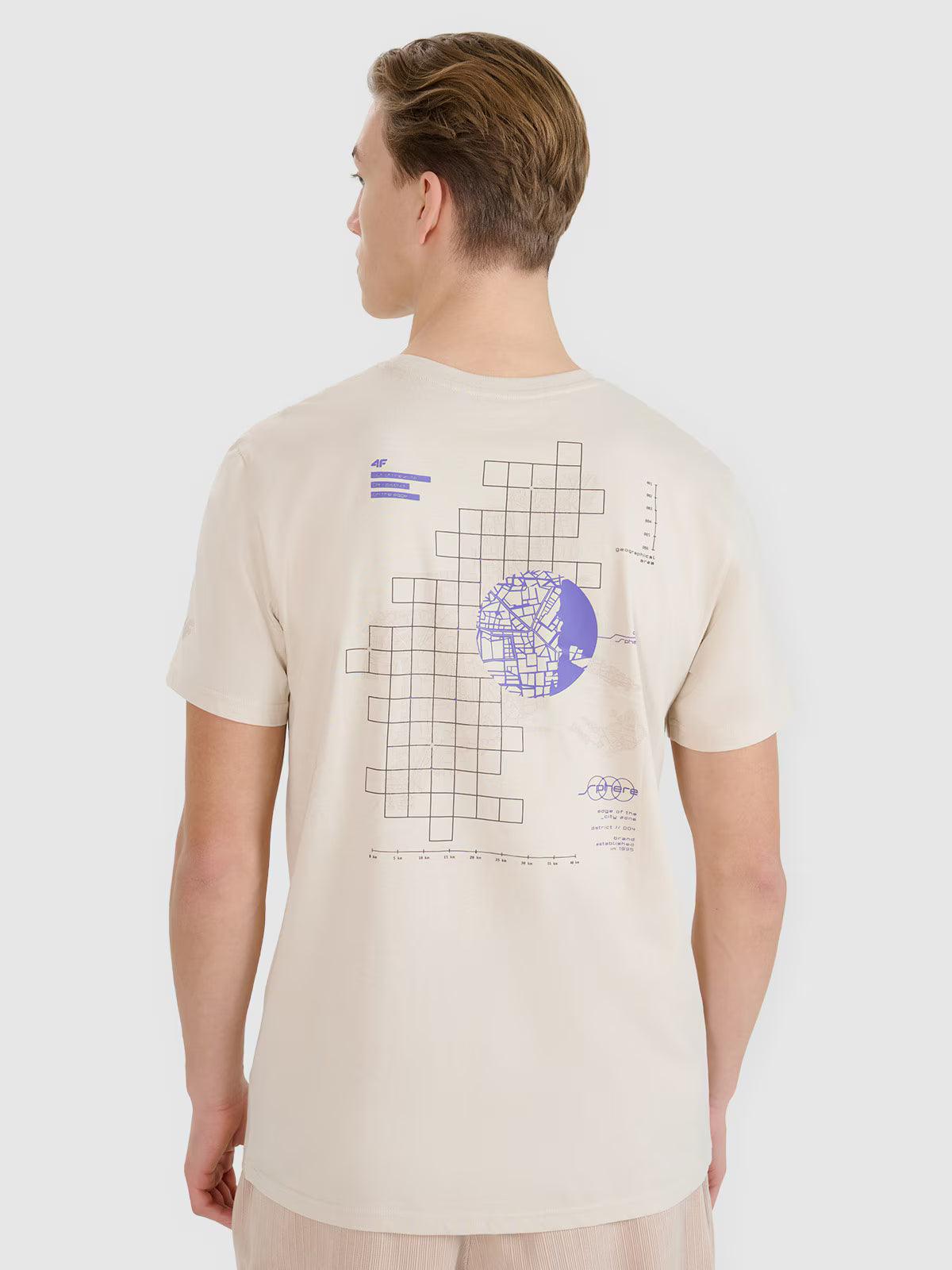T-shirt regular z nadrukiem męski