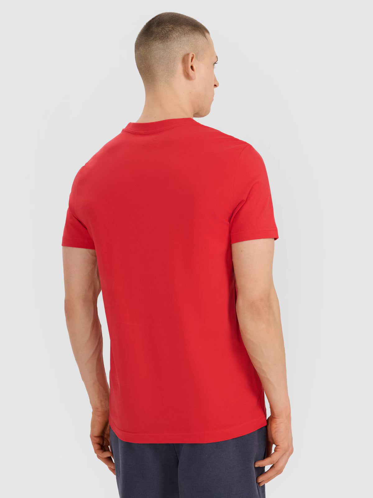 T-shirt regular z nadrukiem męski